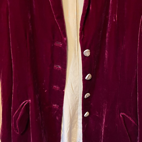Alease Fisher Red Velvet Size 12 Blazer - Picture 11 of 16